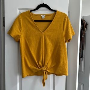 Jcrew tie front shirt